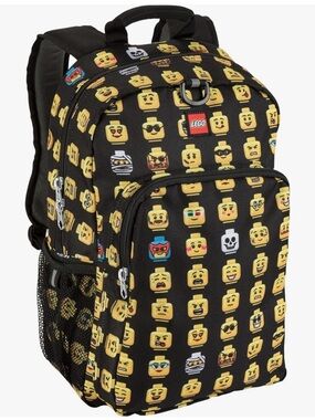 LEGO Heritage Classic Kids lego head School Backpack AND POUCH EUC